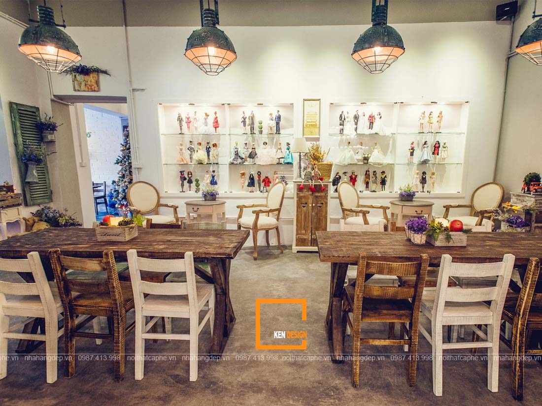 thiết kế quán cafe phong cách retro